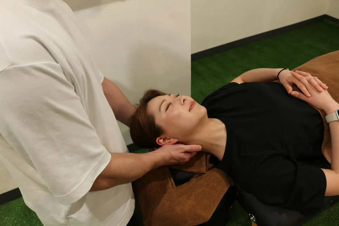 ストレッチの様子